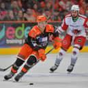 Brandon Whistle - in action for Sheffield Steelers last season 
Picture: Dean Woolley.