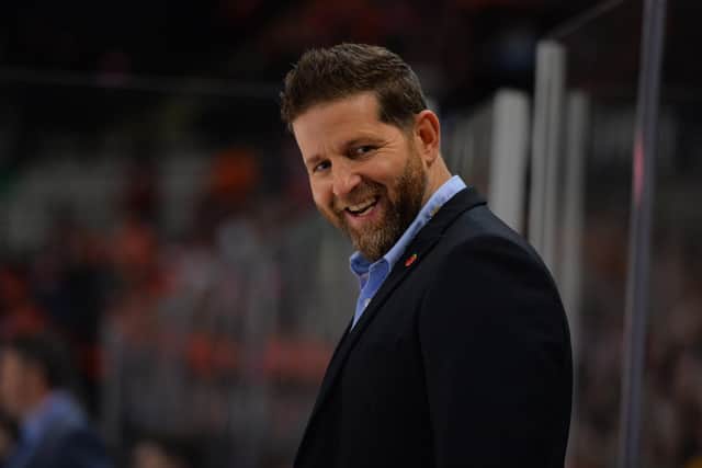 HAPPY DAYS: Sheffield Steelers' head coach Aaron Fox is delighted to sign Brandon Whistle to a two-year deal. Picture: Dean Woolley.