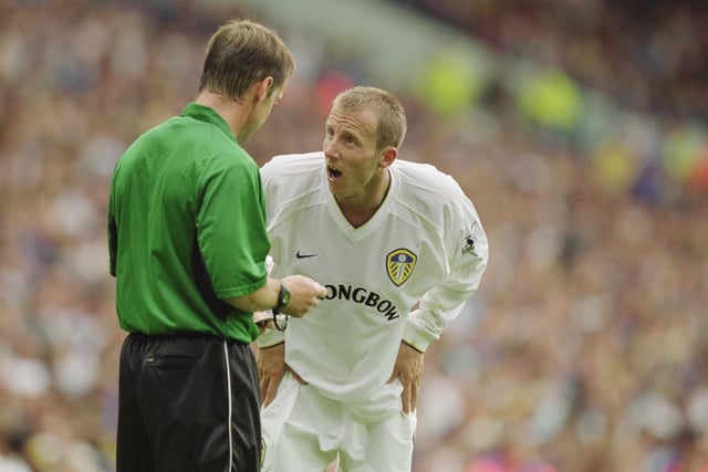 Lee Bowyer appeals to referee Clive Wilkes.