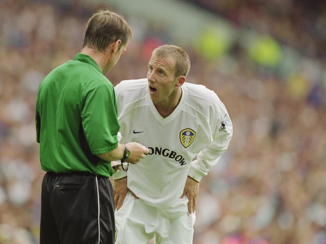 Lee Bowyer appeals to referee Clive Wilkes.