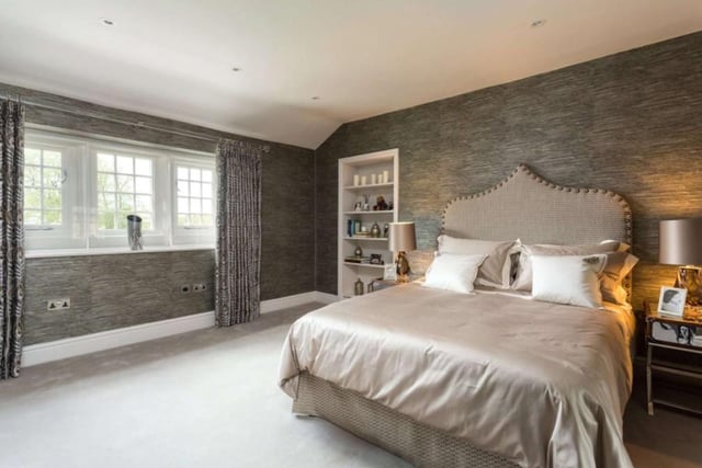 On the first floor is the spacious principal suite with dressing room and fabulous bathroom, a guest room with en suite and dressing area, and two further bedrooms