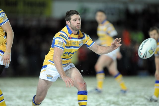 Aussie superstar Danny Buderus (pictured) made his debut as Rhinos got their season off to a winning start in blizzard conditions at Wrexham.
