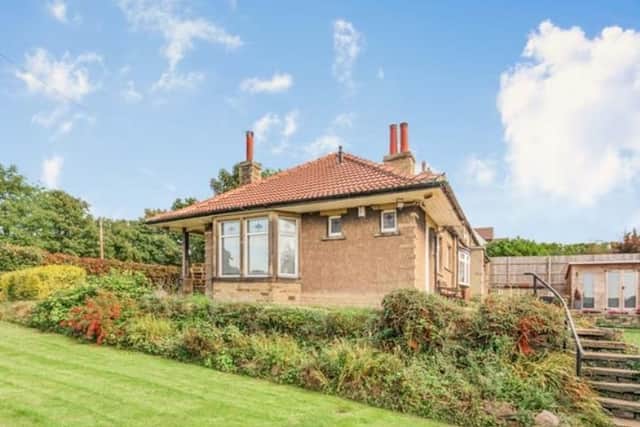 This periodic three bed bungalow (pictured) in Calverley has recently been put on the market for £590,000. Photo: Purple Bricks
