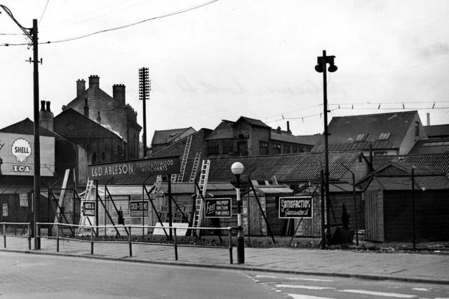 'L&D Ableson timber merchants' on Sheepscar Street North pictured in April 1954.