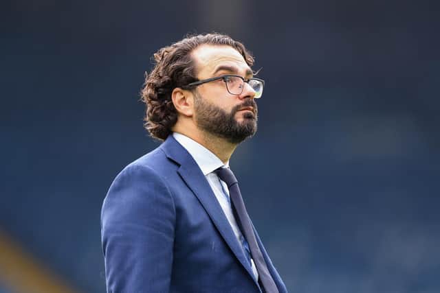 PONDER: Leeds director of football Victor Orta looks on at Elland Road (Photo by Robbie Jay Barratt - AMA/Getty Images)