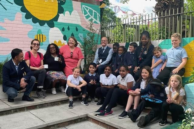 Chapel Allerton Primary School has created a new garden space for pupils and staff to unwind. Photo by Tony Gent Visual Studio.