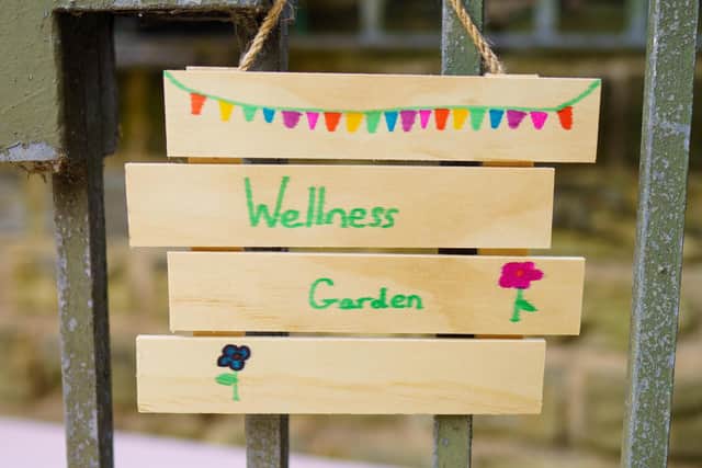 The wellness garden has been designed to be low maintenance for staff, with the school's own 'green team' of students taking on various responsibilities. Photo by Tony Gent Visual Studio.