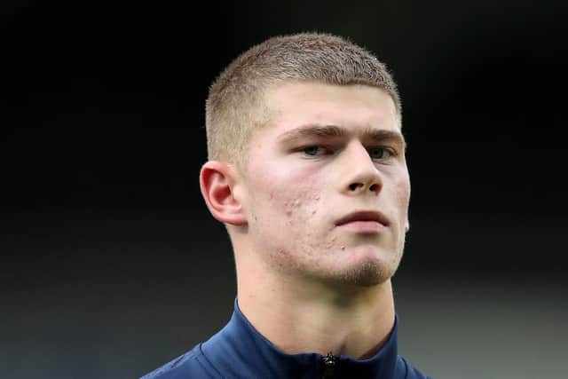 GAMEFACE: Leeds United and England centre-back Charlie Cresswell lines up before the Under-21s' victory over Albania (Photo by Charlotte Tattersall - The FA/The FA via Getty Images)