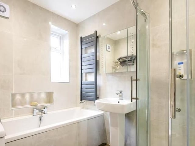 There is also a guest toilet upstairs.