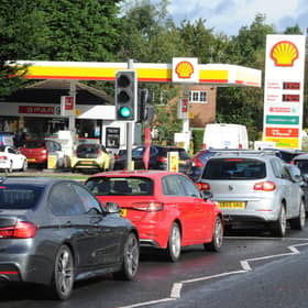 For the first time in history, to fill an average family car in Leeds with petrol will now set you back over £100. Photo: Steve Riding