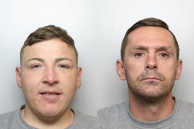 Richard Hunter-Smith and Lee Andrew Morton smashed their way into the woman’s house. Picture: WYP.