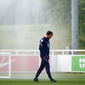 England manager Gareth Southgate  during a training session at St George's Park on Friday Picture: Joe Giddens/PA