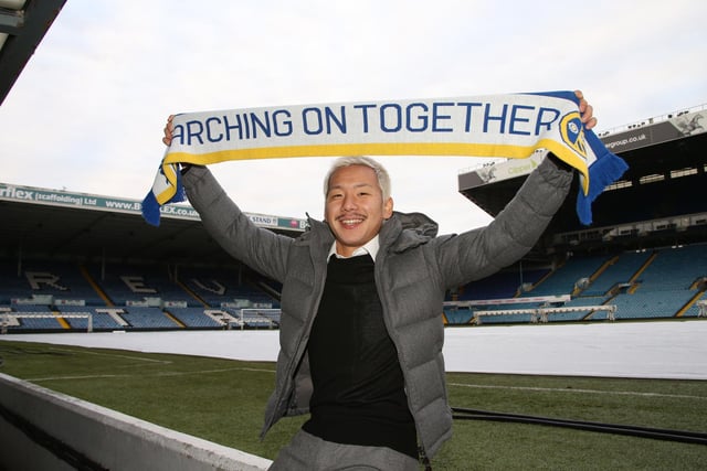 No. 16 was Yosuke Ideguchi's shirt number upon signing for the club several years ago. If either of Aaronson or Kristensen takes this jersey, they'll be hoping for a better time of things at Elland Road than the Japanese midfielder endured (Photo by Andrew Varley/MB Media/Getty Images)