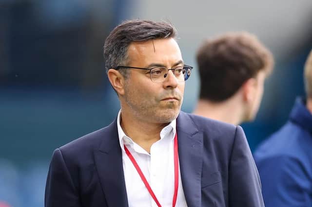 BOSS: Chairman Andrea Radrizzani looks on pitchside at Elland Road (Photo by Robbie Jay Barratt - AMA/Getty Images)