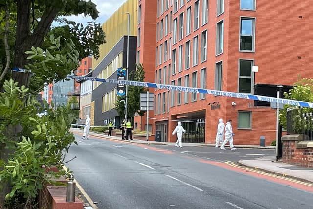 The scene of the shooting. PIC: Alex Grant