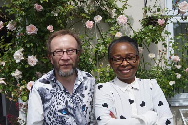 Image: L-R Ian and Shared Lives carer Zioness Curry