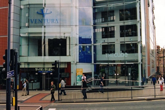 The Cube at the top of Albion Street. It's located at the base of K2 at the junction with Merrion Street, at the opposite corner to St. John's Centre.