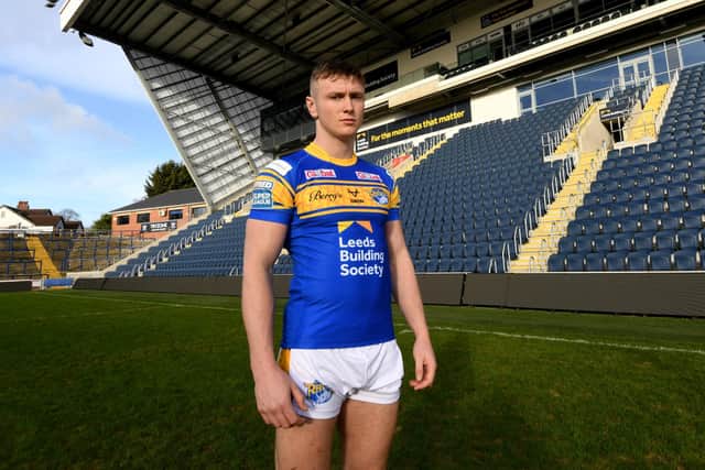 MAKING UP FOR LOST TIME: Leeds Rhinos' Harry Newman. Picture: Simon Hulme.