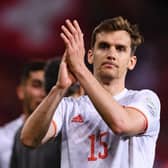 BACK ON THE BENCH: Leeds United's Spanish international centre-back Diego Llorente. Photo by Marcio Machado/Eurasia Sport Images/Getty Images.