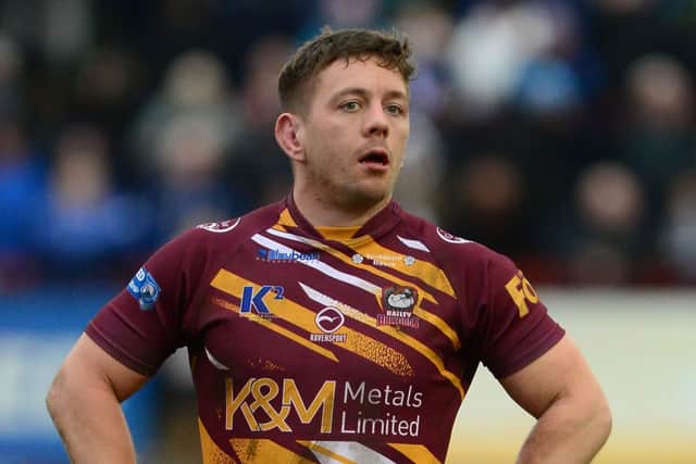 Alistair Leak, one of four players to score two tries in Batley Bulldogs' 58-18 Championship win over Newcastle Thunder. Picture: James Hardisty.