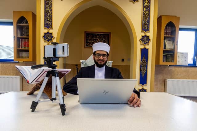 Imam Qari Asim at the Makkah Mosque in Leeds. Picture: James Hardisty