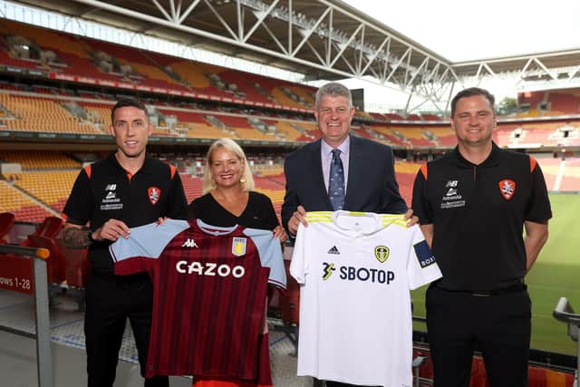 UNVEILED: Leeds United will face Aston Villa at Brisbane's Suncorp Stadium this summer (Photo by Chris Hyde/Getty Images)