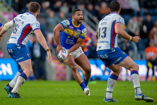 Fans were surprised at just how big a miss the ill Kruise Leeming was for Leeds Rhinos defeat at Huddersfield Giants. Picture: Bruce Rollinson.