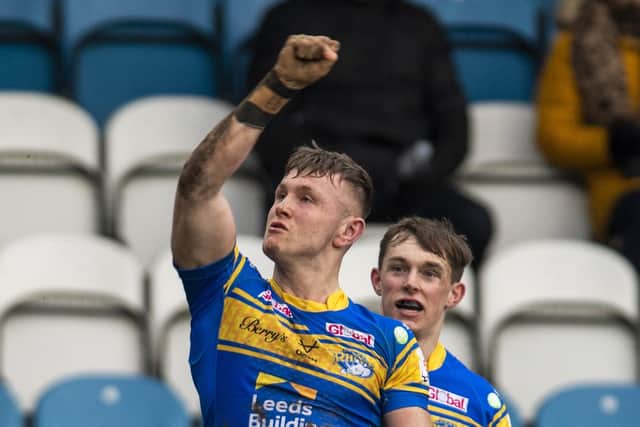 Fans were delighted to see Harry Newman back in action for Leeds Rhinos despite defeat at the hands of Huddersfield Giants. Picture: Tony Johnson.