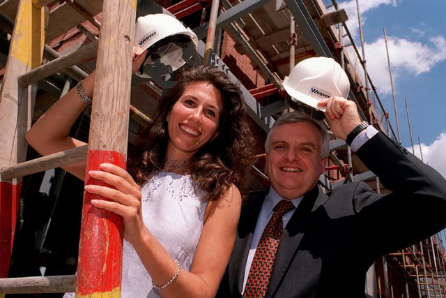 Construction work started on the new Cancer Research Unit at St James's Hospital. Pictured is actress Gaynor Faye with Bill Kilgallon, chairman of Leeds Teaching NHS Trust.