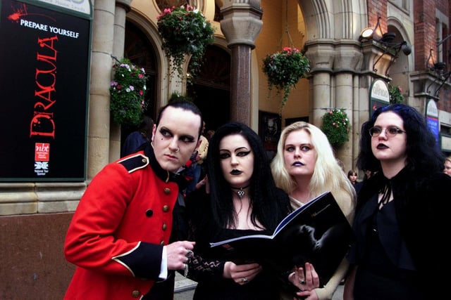 The Grand Theatre was staging a production of Dracula by the Northern Ballet. Pictured are members of the Whitby Dracula Society.
