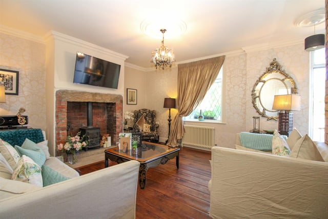Internally the property is finished to a high standard with solid wood floors and a wood burning stove.