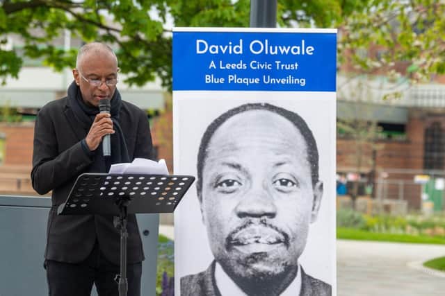 It follows the alleged theft of a plaque dedicated to Mr Oluwale’s memory on Leeds Bridge in April, for which two men have since been arrested. Picture: James Hardisty.