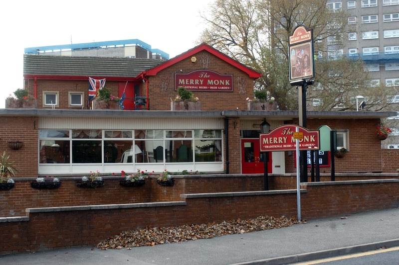 The Merry Monk on Kirkstall Hill. It was knocked down in July 2017.