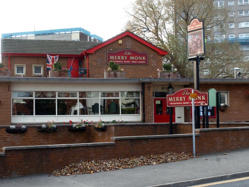The Merry Monk on Kirkstall Hill. It was knocked down in July 2017.