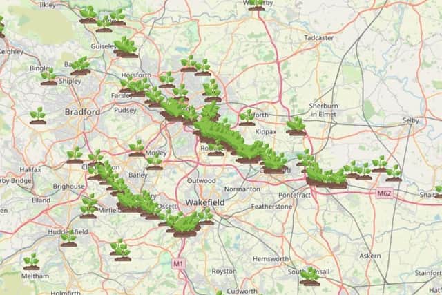 It shows Leeds Liverpool Canal and the River Aire as particular problem areas - specifically around Whitehall Road.