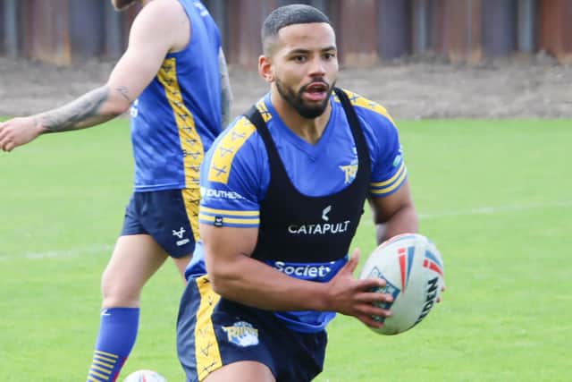 Kruise Leeming during a training session for Leeds Rhinos. (Picture: SWPix.com)