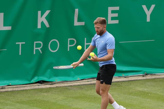 PROGRESS: For Daniel Cox at the Ilkley Trophy. Picture: Lewis Storey/Getty Images for LTA.