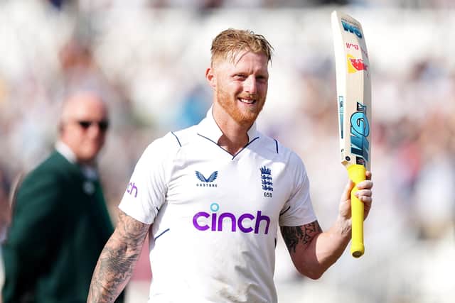 England's Ben Stokes celebrates victory. Picture: PA.