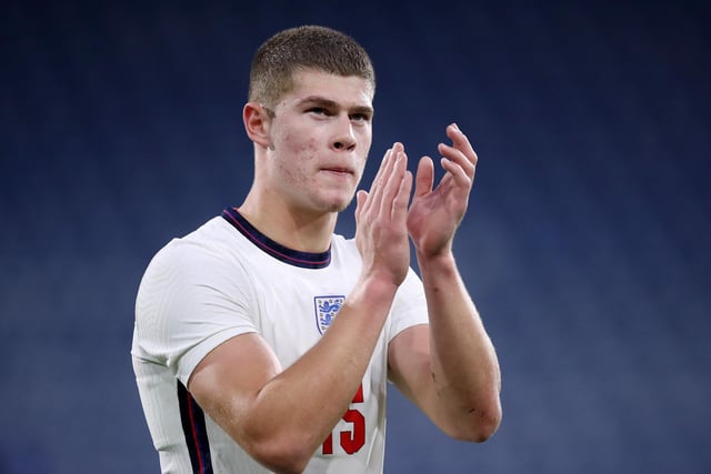 Cresswell has perhaps the best chance of featuring regularly at next summer's competition having played a number of games from the start in England's triumphant qualifying run. He will battle it out with Chelsea's Levi Colwill and Clinton Mola for a place alongside captain Taylor Harwood-Bellis in central defence (Photo by George Wood - The FA/The FA via Getty Images)