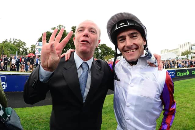 Daniel Tudhope (right) and trainer Karl Burke Picture: PA