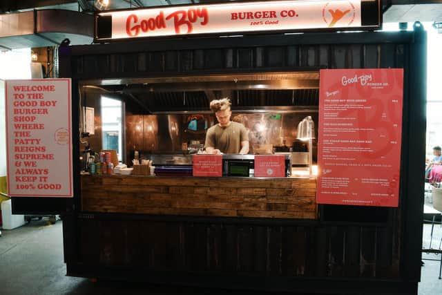 Good Boy Burger is one of the latest vendors at Trinity Kitchen (Photo: Jonathan Gawthorpe)
