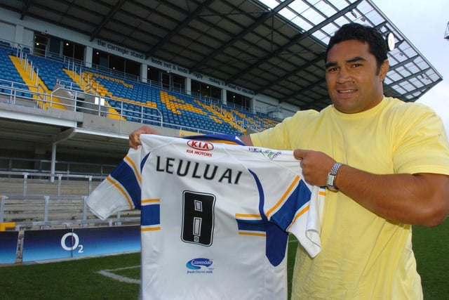 New Leeds Rhinos signing Kylie Leuluai arrives at Headingley in December 2006. He would go on to win win six Grand Finals, two World Club Challenges and two Challenge Cups during his nine seasons with the club.