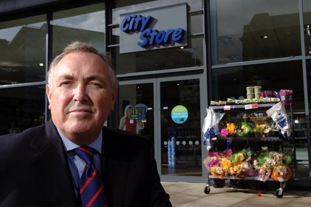 The Co-op opened its new city centre store on Wellington Street in October 2006. Pictured outside is chief executive Alan Gill.