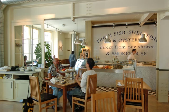 Did you enjoy a meal here?  Inside the Loch Fyne restaurant on City Square in August 2006.