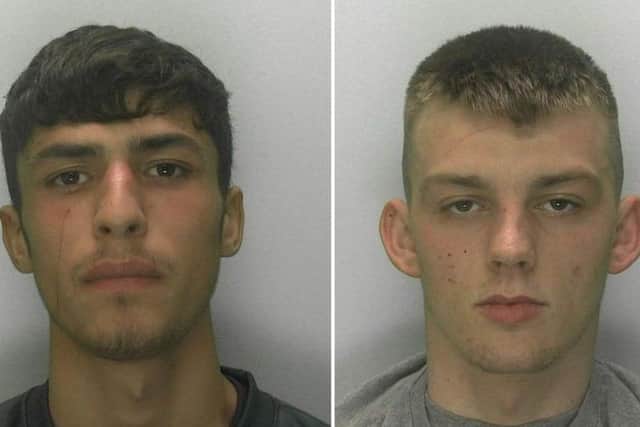 Ellis Benecke, 19, and Keon Sanderson, 18, cut a hole in the side of an HGV before stealing chewing gum worth £30,000.