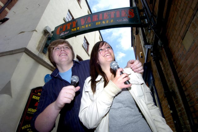 Trinity and All Saints College students Thomas Yeadon and Kim Wilson were preparing to stage comedy night Laugh Out Loud at the City Varieties in June 2007.