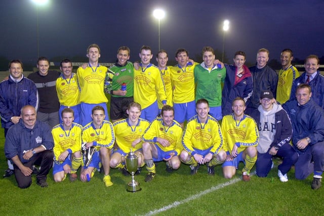 Garforth Town after winning the North East Counties League Cup in May 2000.