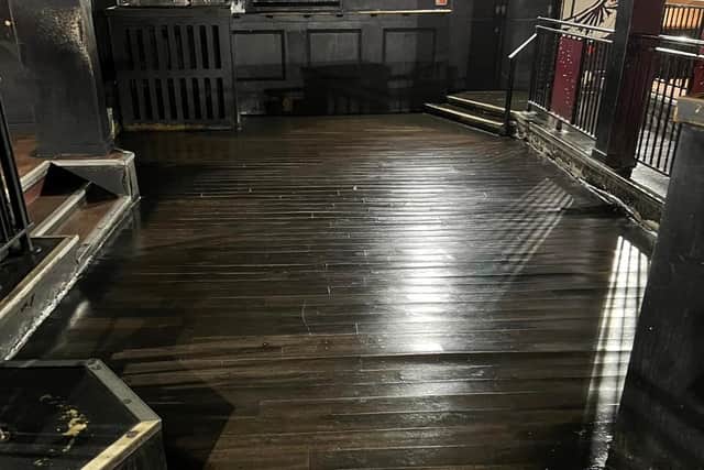 Big Fellas on Beastfair, Pontefract, announced plans to rip up and sell their "legendary" dancefloor for £10 each to raise money for the Prince of Wales Hospice in the town.
Old floor