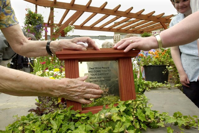 A new garden for Deaf Blind People was unveiled at Centenary House on North Street