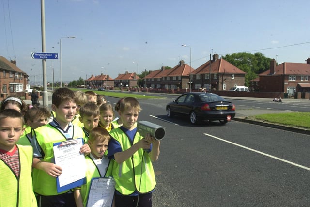 Pupils at Windmill Primary School, Belle Isle joined forces with Leeds City Council road safety officials to measure the speed of passing cars on Belle Isle Road.